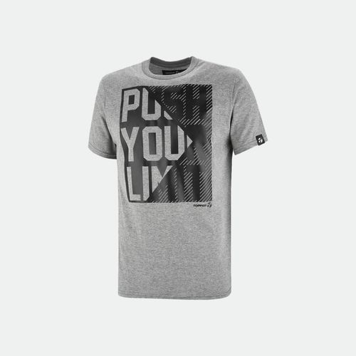 Remera Push - GRIS MELANGE MEDIO