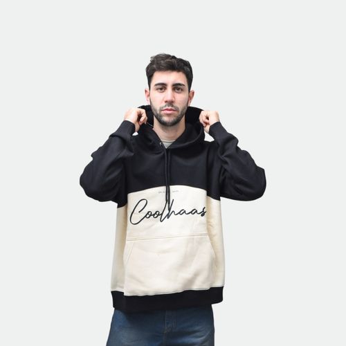 Buzo Canguro Hombre COOLHAAS - NEGRO BEIGE