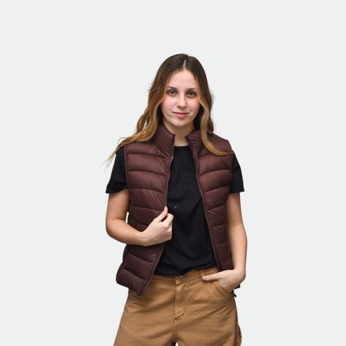 Chaleco Urbano Mujer NOBRAND - CHOCOLATE
