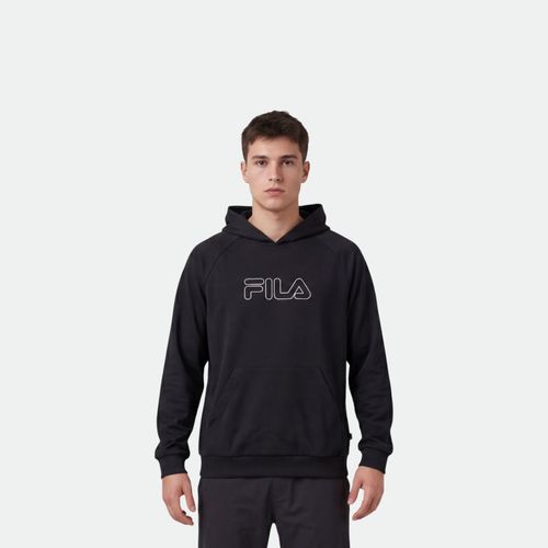Buzo Canguro Hombre FILA - NEGRO BLANCO