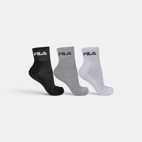 Medias Tripack Caña Media Unisex FILA - BLANCO MERGE NEGRO