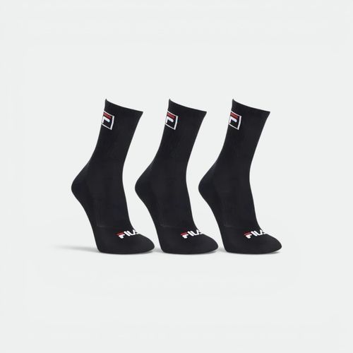 Medias Tripack Caña Alta Unisex FILA - NEGRO