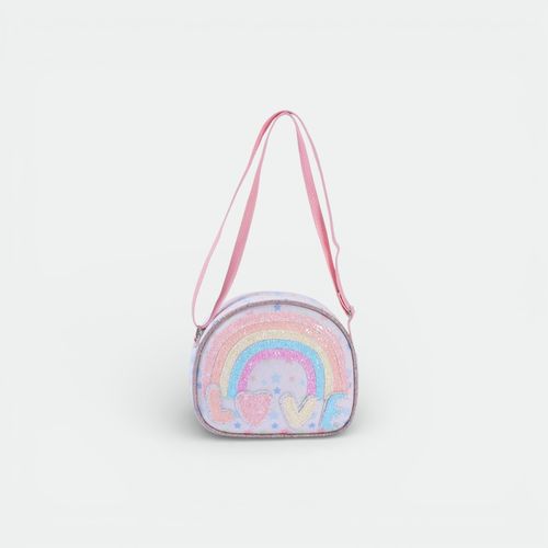 Bandolera Arcoiris Glitter infantil TARGET - BLANCO ESTRELLAS