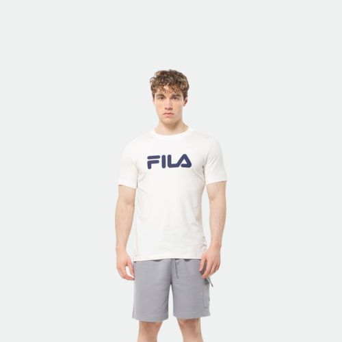 Remera deportiva hombre Regular Letter Premium FILA - BLANCO GARDENIA