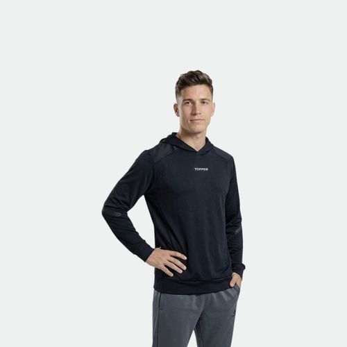 Buzo Canguro Hombre TOPPER - NEGRO JET