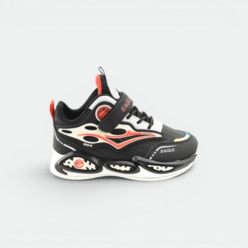 Zapatilla Con Velcro Niños SUN SOL - NEGRO