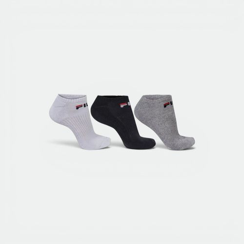 Medias Tripack Caña Corta Unisex FILA - BLANCO NEGRO MERGE