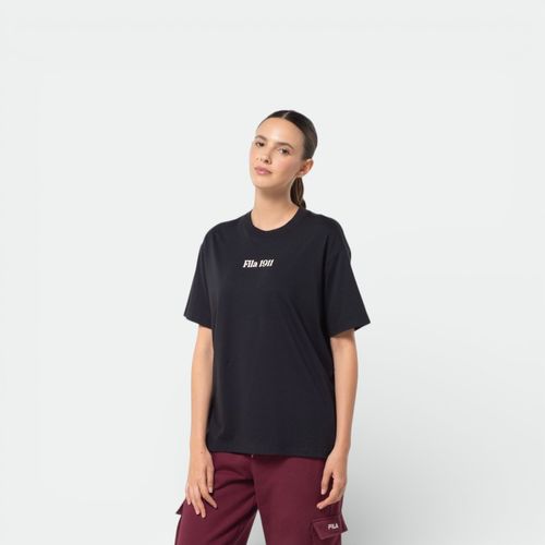 Remera mangas corta de mujer FILA - NEGRO