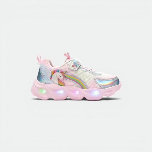 Zapatilla Unicornio Con Luz Niños MARCEL - ROSA MULTI