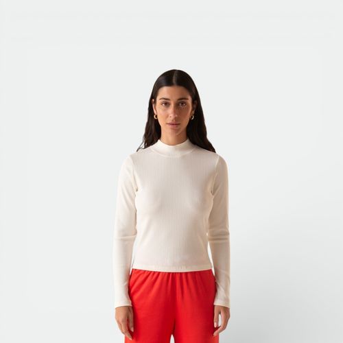 Remera mangas larga de mujer FILA - BLANCO GARDENIA
