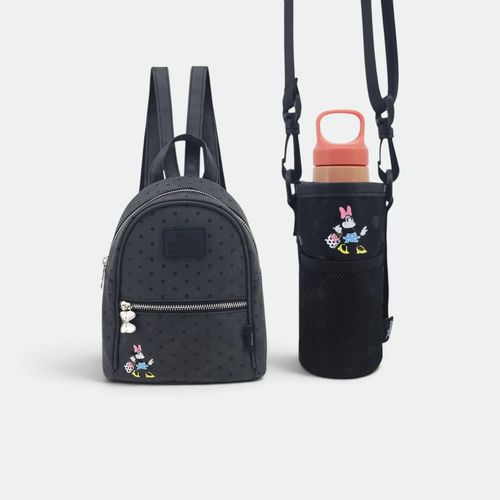 Set Mochila Con Portabotella Niñas AMAYRA - NEGRO MINNIE