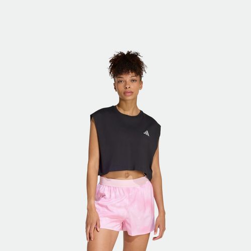 Remera Corta Running Mujer ADIDAS - BLACK
