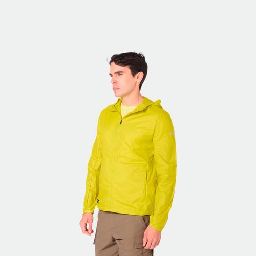 Campera Rompeviento Saucony Peregrine Packaway Hombre - DARK LEMON