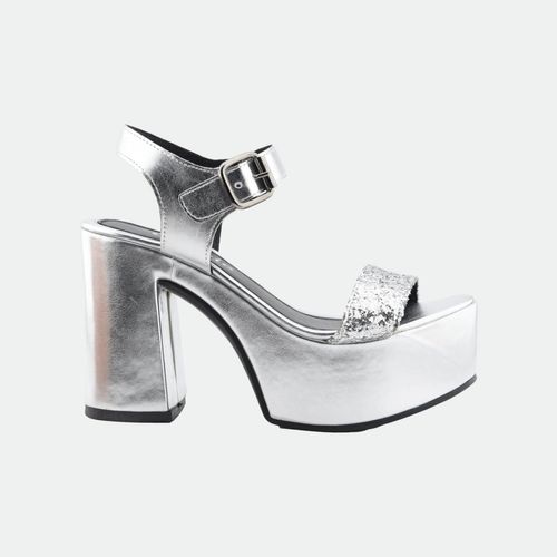 Sandalia Elena - PLATA VIN GLITT