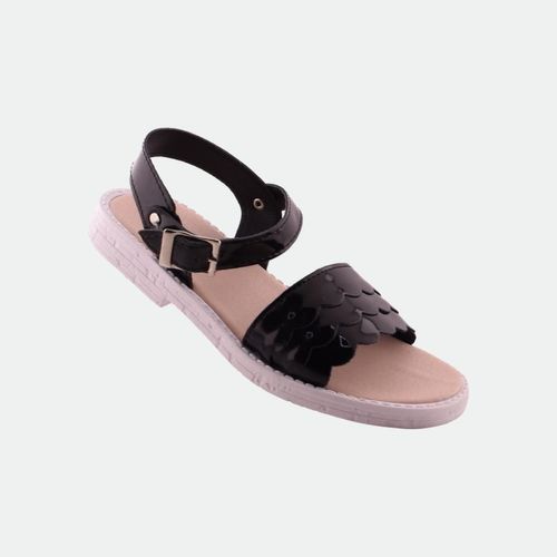 Sandalia Faja - NEGRO CHRL B/BLANCA