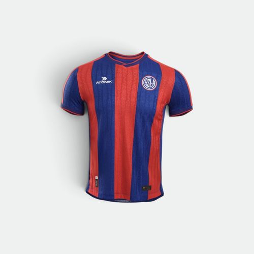 Camiseta San Lorenzo Home Kit Jersey Niños ATOMIK - AZUL ROJO