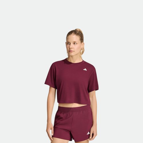 Remeta de entrenamiento mangas cirtas mujer Adidas - BURGUNDY