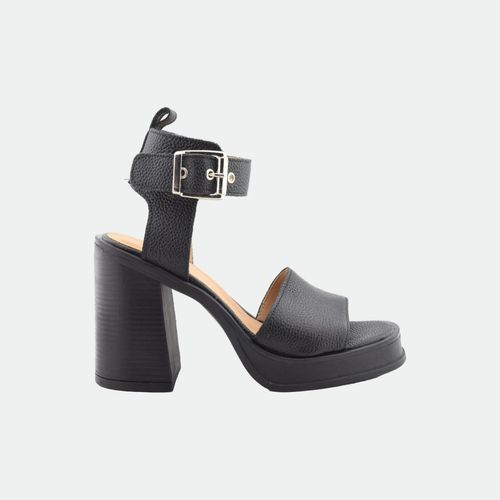 Sandalia taco alto mujer Indina PREGO - NEGRO