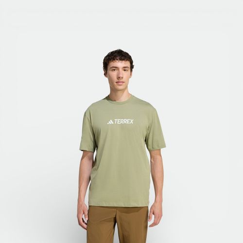 Remera Adidas Terrex Logo - TENT GREEN