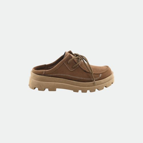 Zueco Mocasin Yeti Plataforma Chunki Mujer LADY CAMILA - CHOCOLATE
