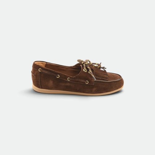 Zapato Mocasín Náutico Mujer TOKYO ST. - CHOCOLATE