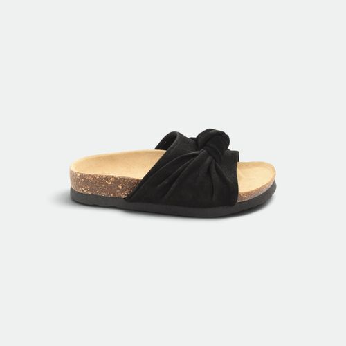 Zueco Mule Mujer GREEN AND BLACK - NEGRO