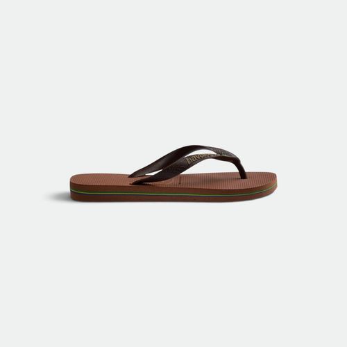 Ojota Havaianas Brasil Logo Hombre - RUST COFFEE