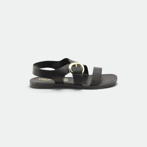 Sandalia Mujer TOKYO VEGAN. - NEGRO