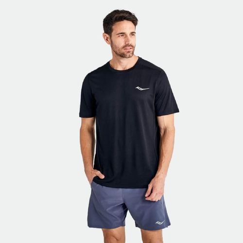 Remera Saucony Deportiva Stopwatch - BLACK