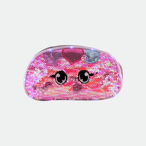 Estuche Lentejuelas Doble - ROSA