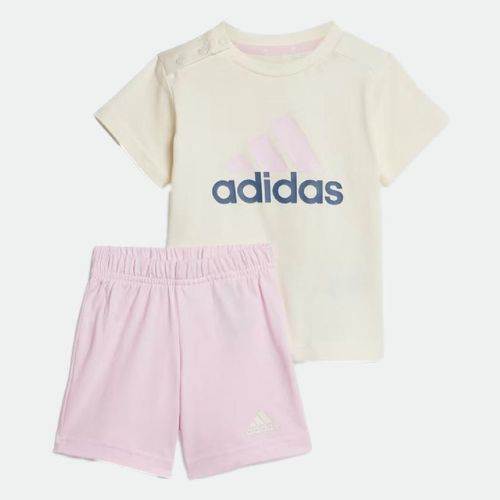 Essentials T-Shirts And Short Kids - IVORY CLEAR PINK