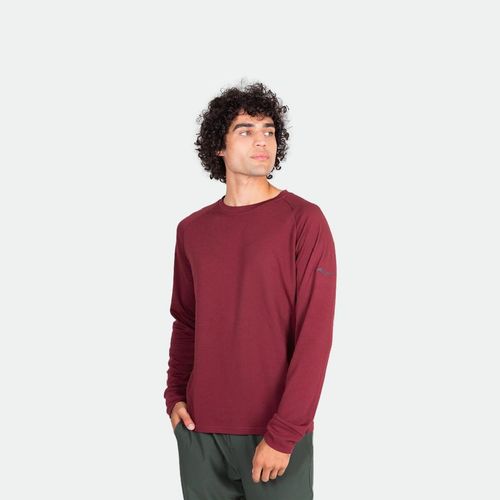 Buzo Térmico Saucony Thermal Top Triumph 3D Crew - BORDEAUX