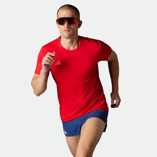 M Tee Adizero Essentials Running - BETTER SCARLET