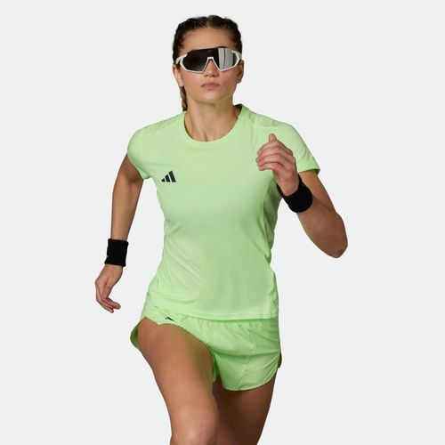 W Tee Adizero Essentials Running - GREEN SPARK