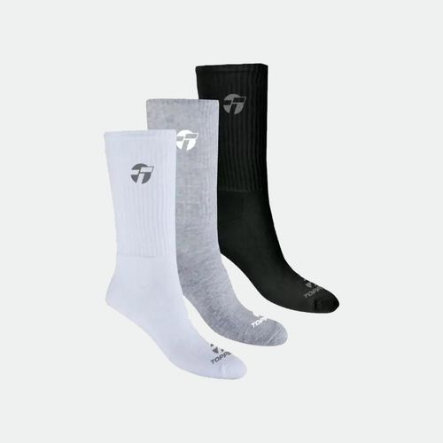 Medias Pack x3 Caña Alta Mns - BLANCO
