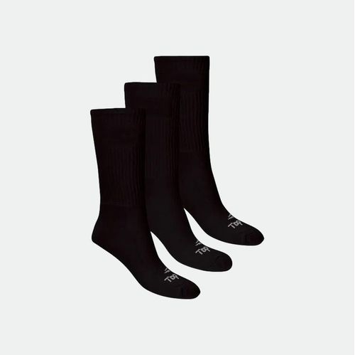 Medias Pack x3 Caña Alta Mns - NEGRO
