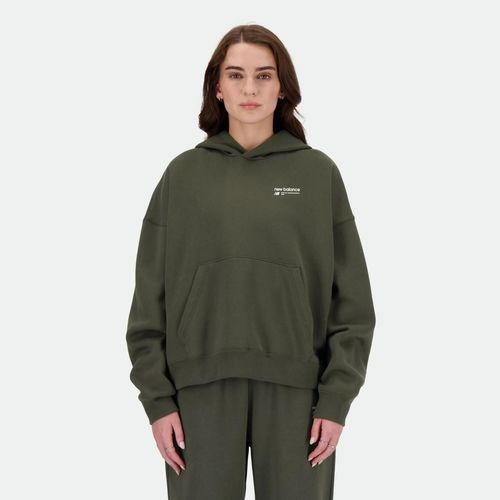 Linear Heritage Brushed Back Fleece Hoodie - GREY