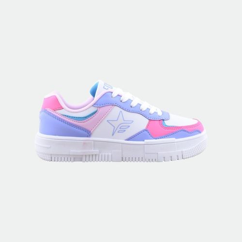 Zapatillas Urbanas - BLANCO LILA FUCSIA