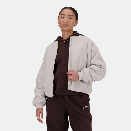 Linear Heritage Bomber Woven Jacket - LIGHT GREY