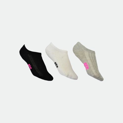 Media Soquete - BLANCO GRIS NEGRO CMB