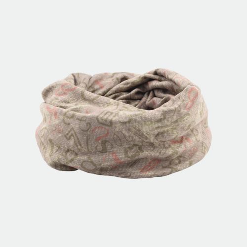 Cuello Multifunción - GRIS LETRAS MULTI