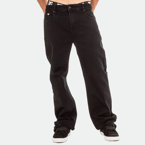 Jean Wrk Straight Basic Rinse - NEGRO