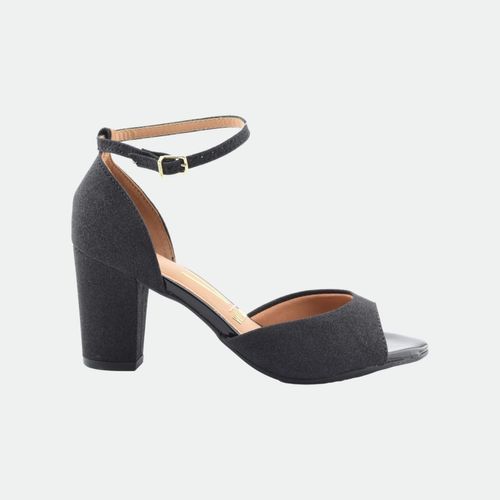 Sandalia Clásica - NEGRO SHINE PARIS (MINI GLIT)