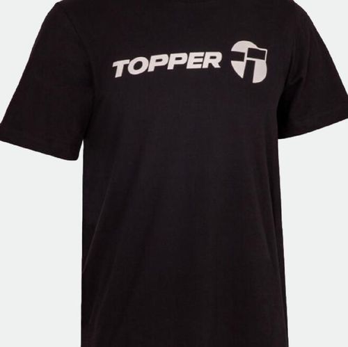 Remera corta hombre con Estampa Gtm Brand Tee TOPPER - NEGRO JET
