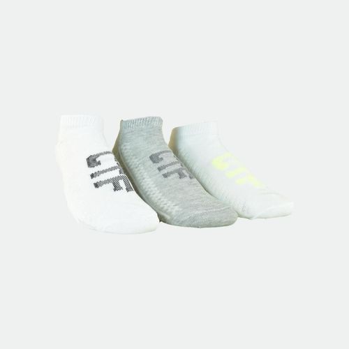 Soquete Run Pack x3 - BLANCO GRIS NEGRO