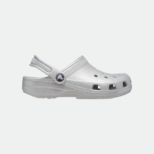 Classic Glitter Clog K - SILVER GLITTER