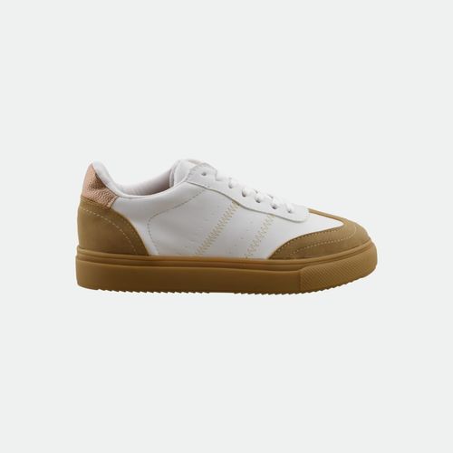 Zapatilla Pomba - BLANCO CAMEL BRONCE
