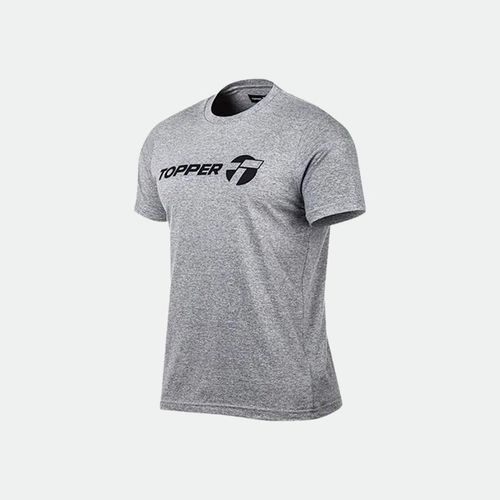 Remera Topper Brand - GRIS MELANGE MEDIO