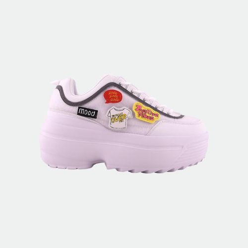 Zapatilla Parches Pin - BLANCO