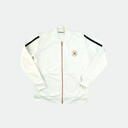Nova Metalic Track Jacket - WHITE
